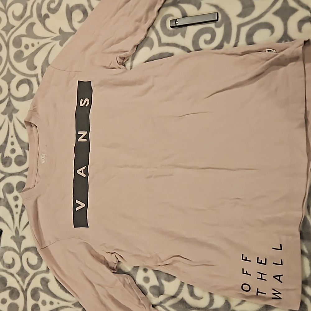 VANS pink long sleeve shirt size medium